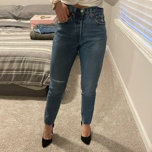 🟡 $25 SALE - Levi’s 501 straight premium denim size 27